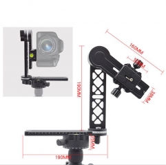 Panoramic Gimbal Camera Tripod Head with 360 Degree Swivel Panoramic Indexing Rotator