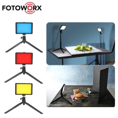 2-Pack LED Video Light Sets with Tripod Stand Color Filter