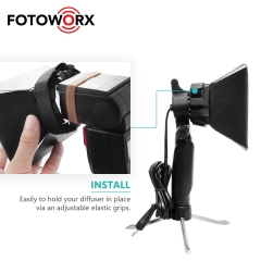 Portable Universal Mini Softbox Diffuser for Tabletop Lamps Photography