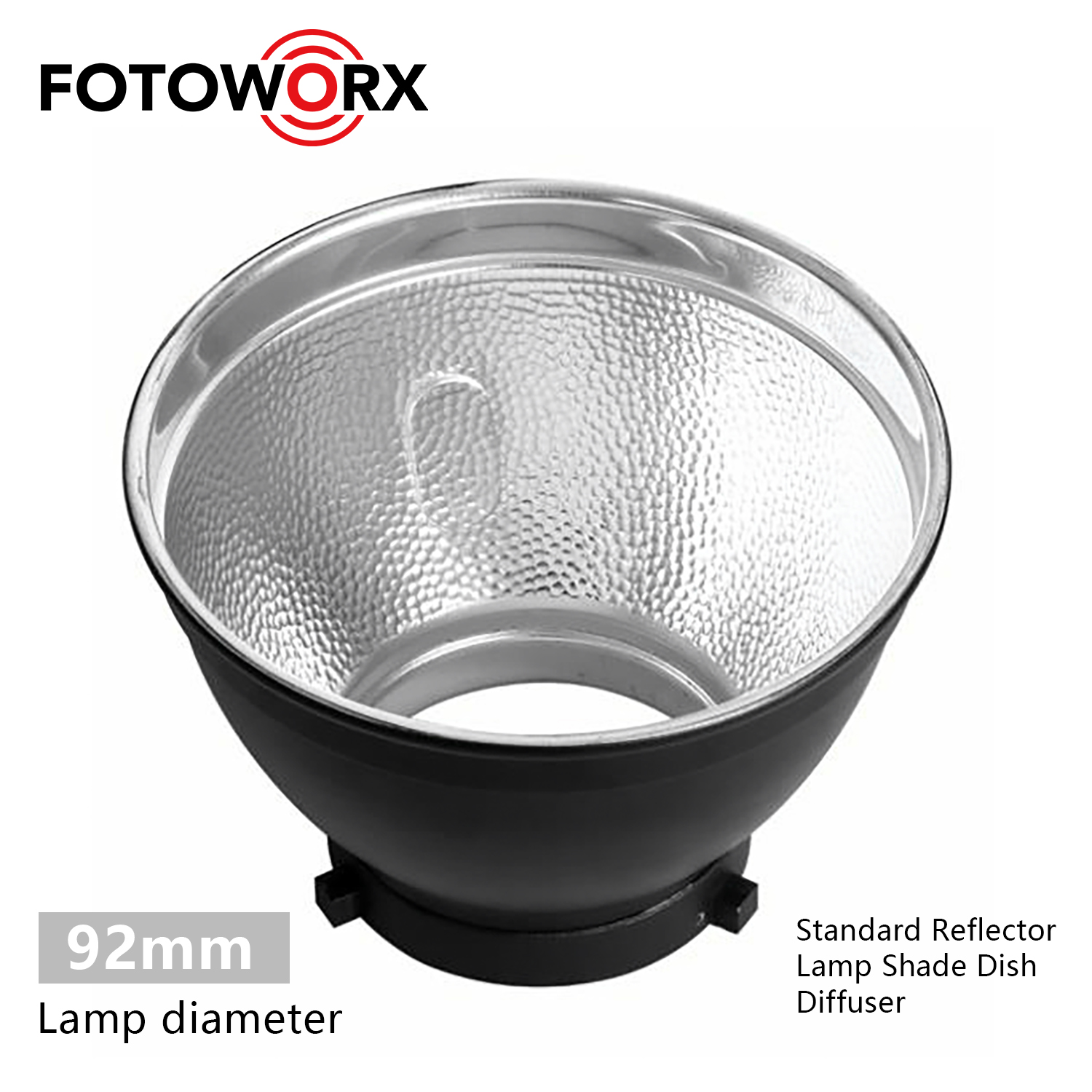 Standard Reflector Lamp Shade Dish Diffuser for studio Strobe Flash Light