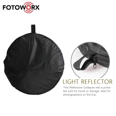 2 in 1 Collapsible Light Reflector for Studio Photography Lighting