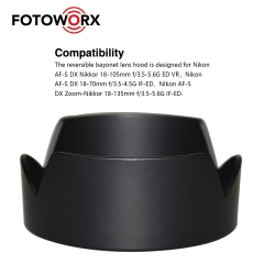 Camera lens hood Compatible for Nikon AF-S DX Series