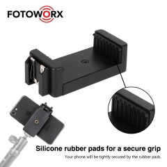 Universal Smartphone Clamp with hot shoe mount