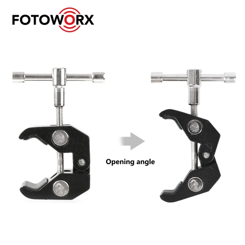 Photography Super Clamp with 1/4''and 3/8'' Thread Clip