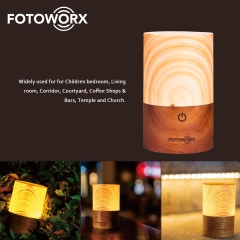 Genuine Wood Night Light Touch Sensor LED Bedside Lamp